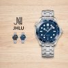 100 Original Jhlu Automatic Watch Men S Mechanical Watch Waterproof Ceramic Ring Luminous Men S Watch