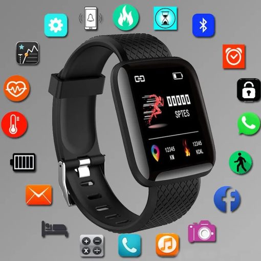 116 Plus Smart Watch Fitness Tracker Smartwatch Heart Rate Monitor Waterproof Sports Watches D13 For Men