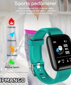 116plu Real Stepcount Smart Watch Multi Function Step Connected Smart Watch For Men And Women Suitable 1