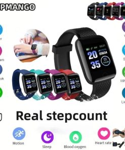116plu Real Stepcount Smart Watch Multi Function Step Connected Smart Watch For Men And Women Suitable
