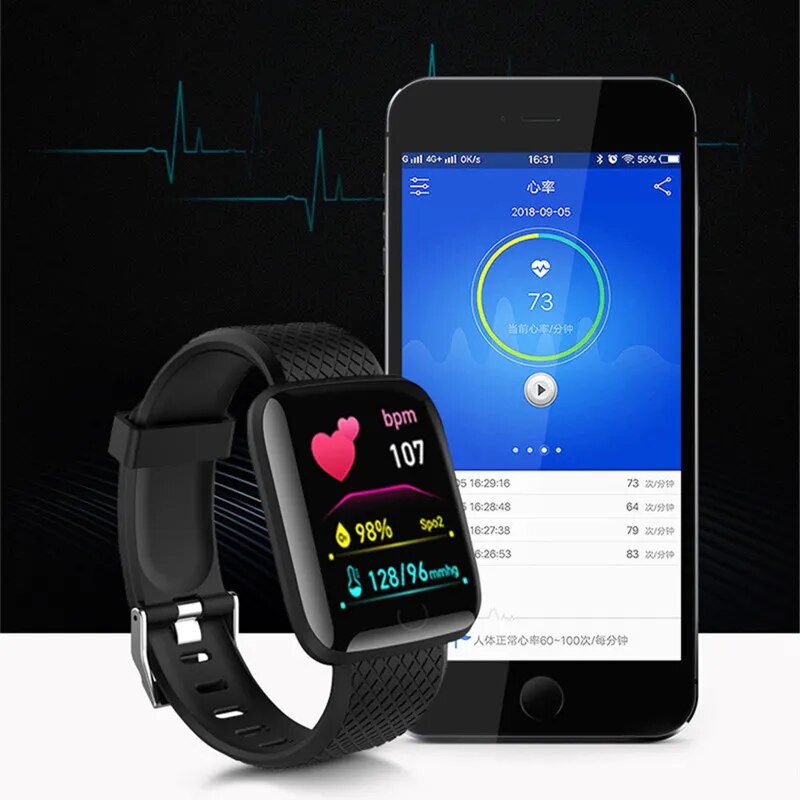 116plu-Smart-Watch-Men-Blood-Pressure-Waterproof-Smartwatch-Women-Heart-Rate-Monitor-Fitness-Tracker-Watch-Sport-2