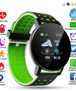 119 Smart Watch Men Women Heart Rate Blood Pressure Monitoring Bluetooth Smartwatch Fitness Tracker Watch Sport