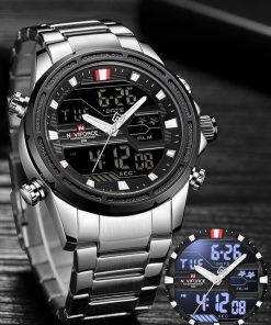 2021 Naviforce Mens Watches Top Brand Luxury Sport Fashion Male Dual Display Waterproof Wristwatch Relogio Masculino 1