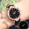 2022 Fashion Stars Women Watch Luminous Charming Little Point Frosted Belt Watches Dotted With Roman Scale