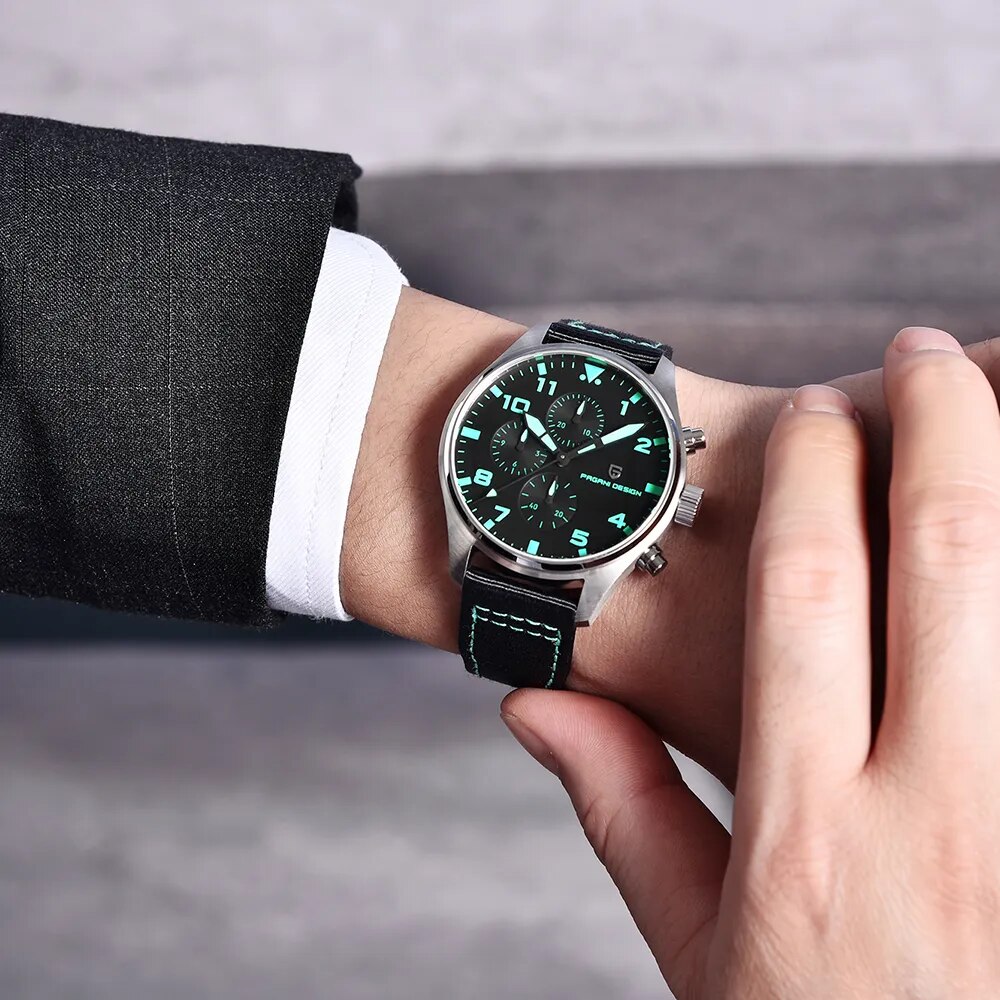 2022-PAGANI-DESIGN-New-VK67-Men-Pilot-Quarterly-Watches-42mm-Sapphire-Glass-AR-Coating-Chronograph-100M-5