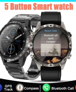2023 Business Sports Smart Watch Compass 1 6inch Hd Screen Titanium Case Men Nfc Smartwatch Bt