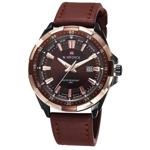 2023 Fashion Casual Naviforce Brand Waterproof Quartz Watch Men Military Leather Sports Watches Man Clock Relogio