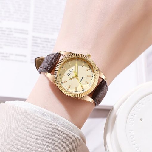 2023 New Arrival Quartz Watch Women Fashion Leather Strap Luxury Brand Top Quality Analog Wristwatch Relojes 1