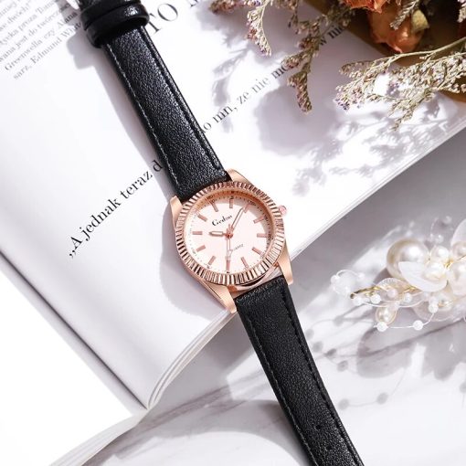 2023 New Arrival Quartz Watch Women Fashion Leather Strap Luxury Brand Top Quality Analog Wristwatch Relojes 5