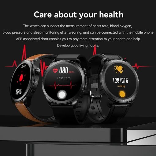 2023 New Blood Glucose Monitor Health Smart Watch Men Women Ecg Ppg Blood Pressure Thermometer Ip68 4