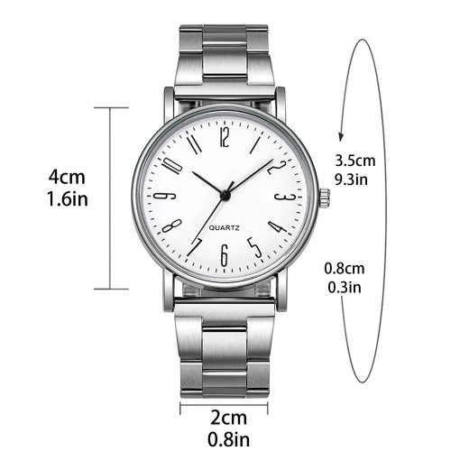 2023 New Luxury Watch Business 30m Waterproof Male Clock Luminous Date Stainless Steel Quartz Wristwatche Men 5