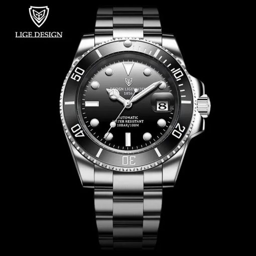 2023 New Watch Men Mechanical Wristwatch Luxury Automatic Watch Stainless Steel Watches For Men Clock Relogio 5