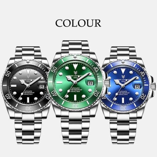 2023 New Watch Men Mechanical Wristwatch Luxury Automatic Watch Stainless Steel Watches For Men Clock Relogio 8