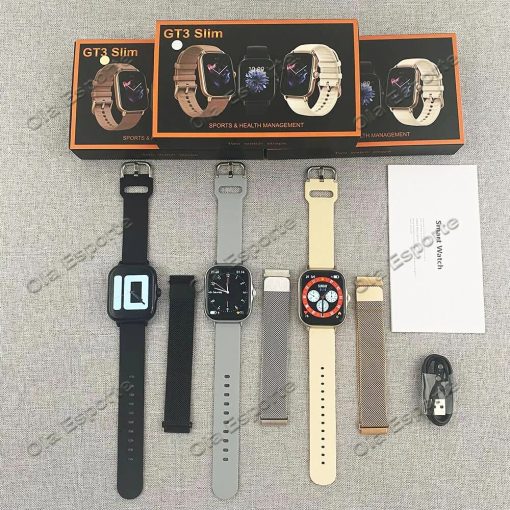 2023 Original Gt3 Slim Smart Watch 2 01inch Hd Screen Bluetooth Call Sport Waterproof Smartwatch Ultra 2