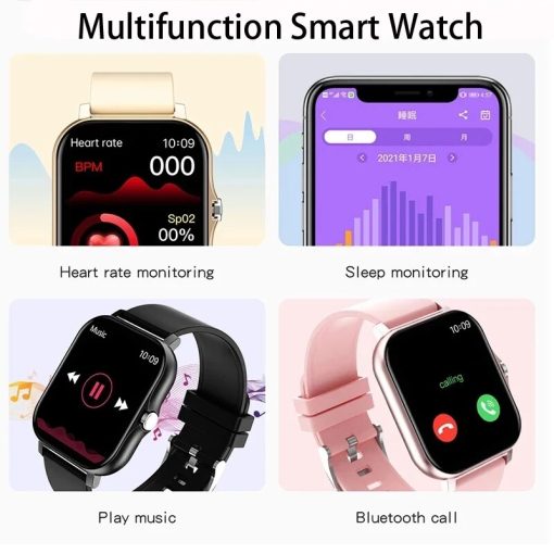 2023 Smart Watch Men Women Health Heart Rate Monitor Bluetooth Digital Smartwatch Bluetooth Call Full Touch 2