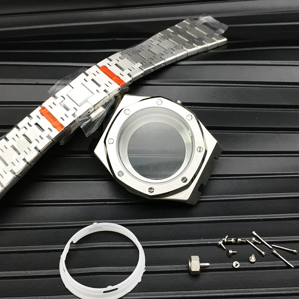 41mm-Black-Case-Watchband-Men-s-Watch-Strap-Parts-For-Seiko-nh36-nh35-Movement-31-8mm