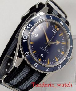 41mm St1612 Movement Automatic Men S Wristwatch Sapphire Crystal Luminous Auto Date Nylon Strap 1