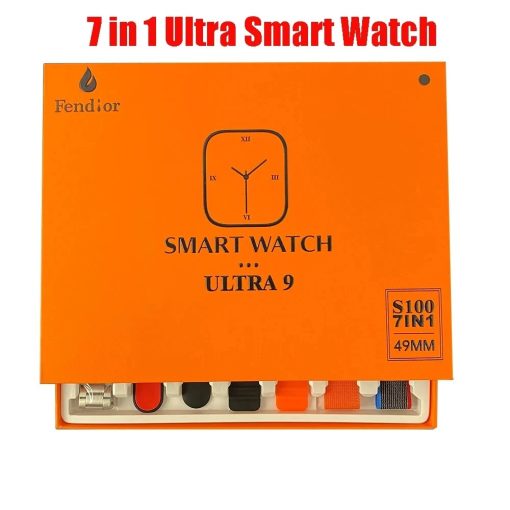 7 Straps S100 Ultra Smart Watch New Smartwatches 49mm Full Touch Screen Sport Watch 9 Reloj 4