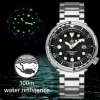 Addiesdive Automatic Mechanical Watch Male American Stainless Steel Scratch Proof Waterproof Diving Watch Business Leisure Watch