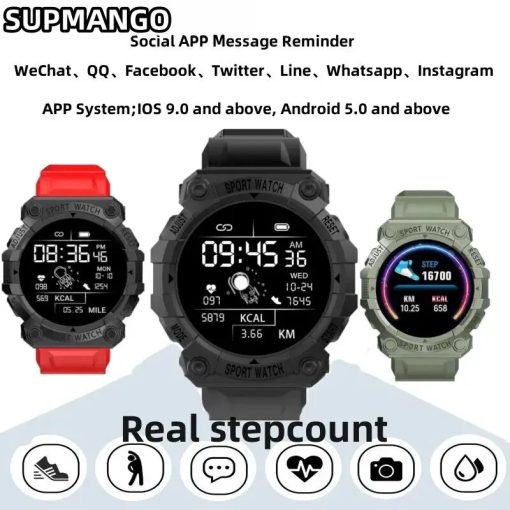 B33 Real Stepcount Smart Watch Multi Function Step Connected Smart Watch For Men And Women Suitable 1