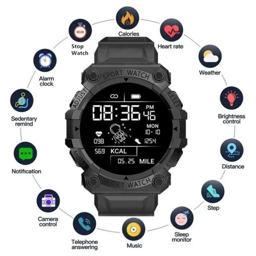 B33 Smart Watch Health Heart Rate Bluetooth Connection Pedometer Music Weather Outdoor Fitness Tracker Smart Sports