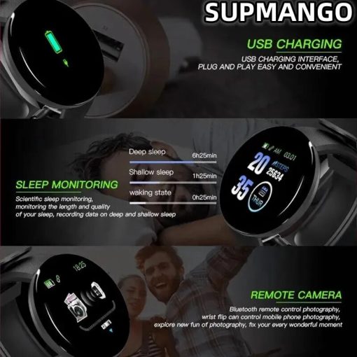 B41 Real Stepcount Smart Watch Multi Function Step Connected Smart Watch For Men And Women Suitable 1