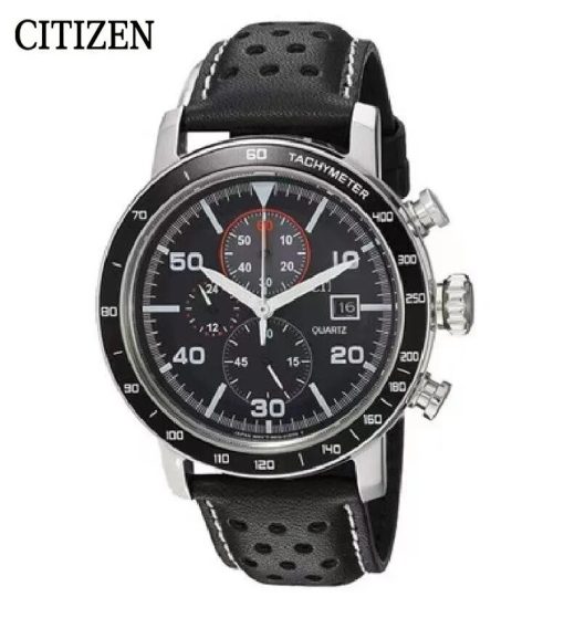 Citizen Top Brand Men Watches Luxury Trend Quartz Clock Waterproof Multi Function Strap Fancy Round Stainless 2