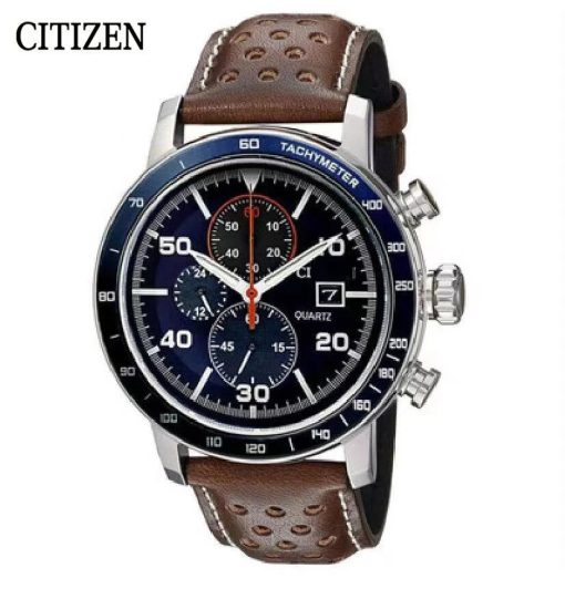 Citizen Top Brand Men Watches Luxury Trend Quartz Clock Waterproof Multi Function Strap Fancy Round Stainless