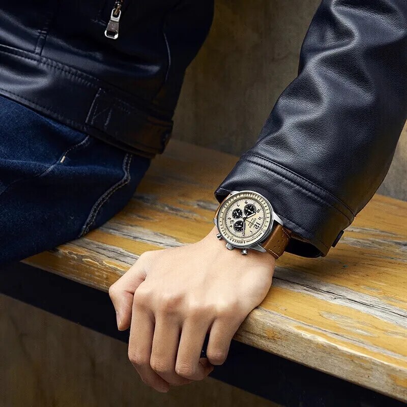 CITIZEN-Watch-Men-s-FF-Flight-Series-Photokinetic-Three-Eyeskin-Band-Wristwatch-CA4500-Stainless-Steel-Fashion-4