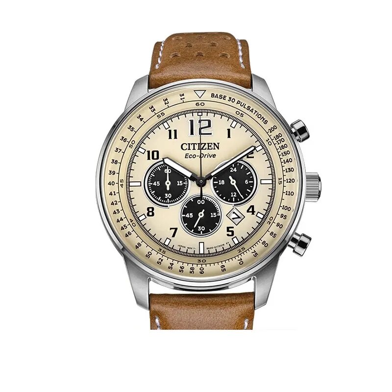 CITIZEN-Watch-Men-s-FF-Flight-Series-Photokinetic-Three-Eyeskin-Band-Wristwatch-CA4500-Stainless-Steel-Fashion