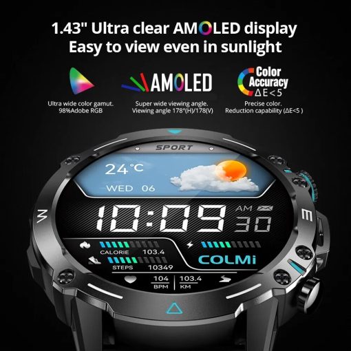 Colmi M42 Smartwatch 1 43 Amoled Display 100 Sports Modes Voice Calling Smart Watch Men Women 1