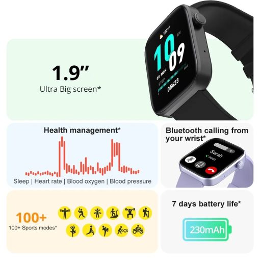 Colmi P71 Voice Calling Smartwatch Men Health Monitoring Ip68 Waterproof Smart Notifications Voice Assistant Smart Watch