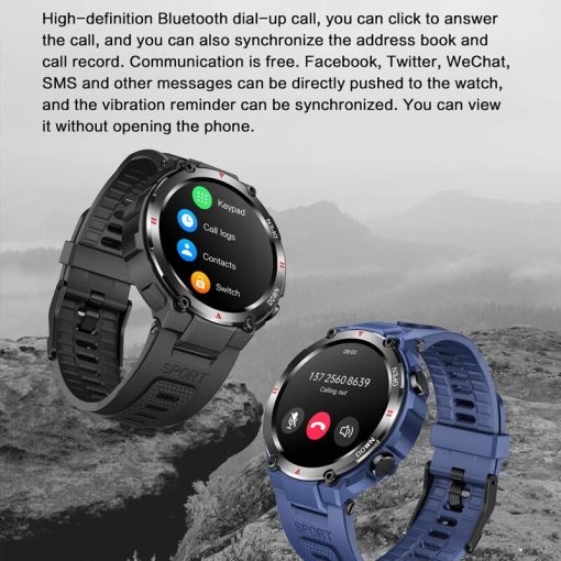 Canmixs Smartwatch Two Strap Bluetooth Calling Sport Models Heart Rate Sleep Monitor Calculator Sport Smart Watch 1