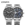 Citizen Fashion Men Stainless Steel Watch Luxury Calendar Quartz Wrist Watch Business Watches For Man Clock