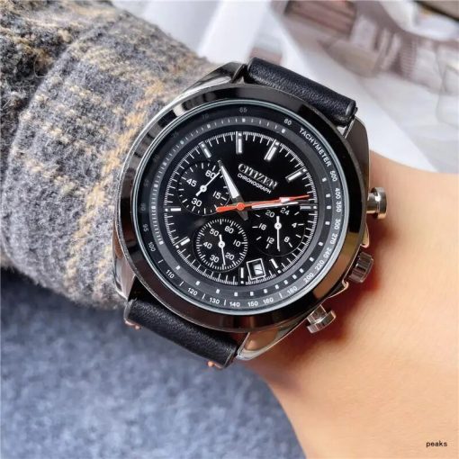 Citizen Fashion Men Stainless Steel Watch Luxury Calendar Quartz Wrist Watch Business Watches For Man Clock 15