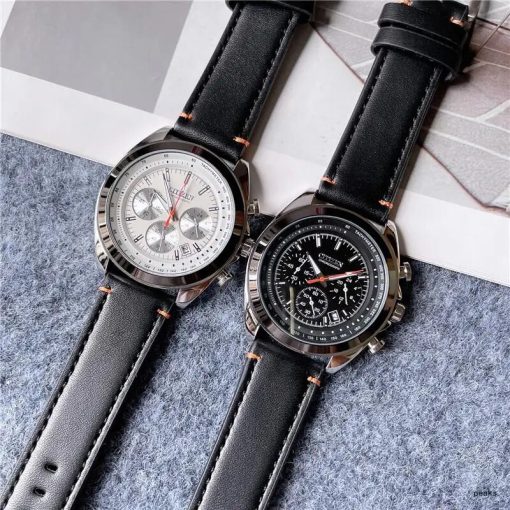 Citizen Fashion Men Stainless Steel Watch Luxury Calendar Quartz Wrist Watch Business Watches For Man Clock 16