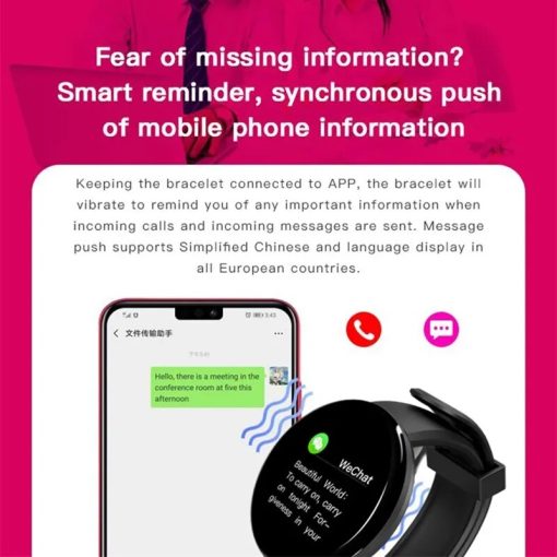 D18 Smart Watch Heart Rate Fitness Tracker Bracelet Men Women Kids Smart Wristband Waterproof Sport Smartwatch 1