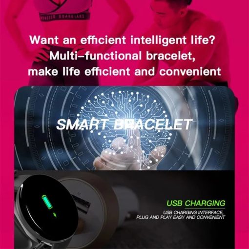 D18 Smart Watch Heart Rate Fitness Tracker Bracelet Men Women Kids Smart Wristband Waterproof Sport Smartwatch 3