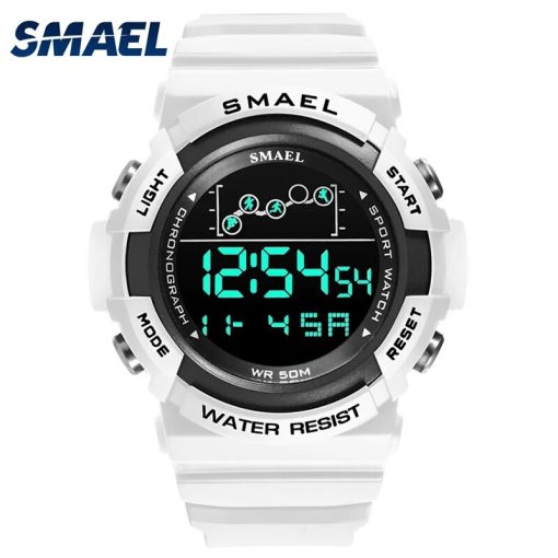 Digital Watches For Men 50m Waterpoof Watch Smael Sport Wristwatches Stopwatch Alarm Clock Stopwatch 1426 Big