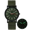 Fashion Men Watches Luminous Nylon Band Military Watch Men Army Wrist Quartz Sports Shock Wristwatches Couple