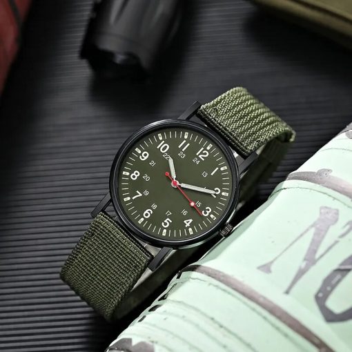 Fashion Men Watches Luminous Nylon Band Military Watch Men Army Wrist Quartz Sports Shock Wristwatches Couple 5