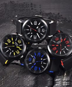 Fashion Men S Stainless Steel Luxury Sport Date Analog Quartz Wrist Watch Kol Saati Erkek Relojes 1