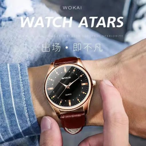 Fashionable Casual Men Style And Leisurely Strap Watch Three Eye Six Stitches Leisure Fashion Activity Watch 2