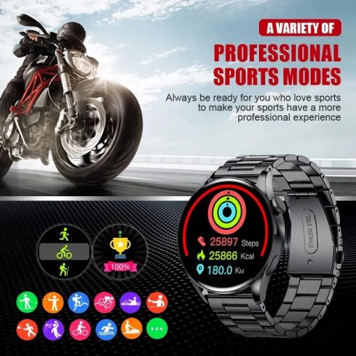 For Huawei Men Women Smart Watch New Bluetooth Call Full Touch Amoled Diy Dails Sport Waterproof 4