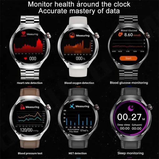 For Huawei Xiaomi Gt4 Pro Smart Watch Men Nfc Gps Tracker Amoled 360 360 Hd Screen 2