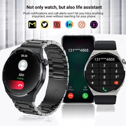 For Huawei Xiaomi Nfc Smart Watch Men Heart Rate Ip68 Waterproof Sport Fitness Tracker 2023 New 1