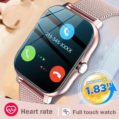 For Xiaomi Samsung Android Phone Color Screen Full Touch Custom Dial Smart Watch Bluetooth Call Smart 1