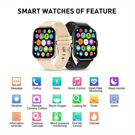 For Xiaomi Samsung Android Phone Color Screen Full Touch Custom Dial Smart Watch Bluetooth Call Smart 3