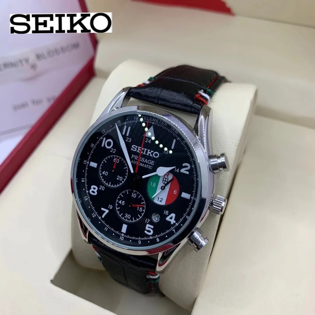 Hot-Selling-Seiko-X-Red-Pig-Film-Men-s-Watch-Black-and-White-Dial-Leisure-Style-15