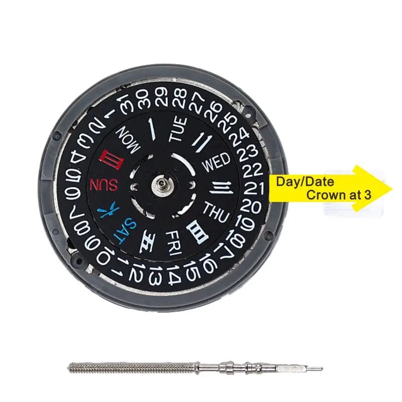 Japan-NH36-Movement-Seiko-Original-Nh36a-Three-dot-Double-Calendar-Automatic-Mechanical-For-Skx007-MOD-Dial-3